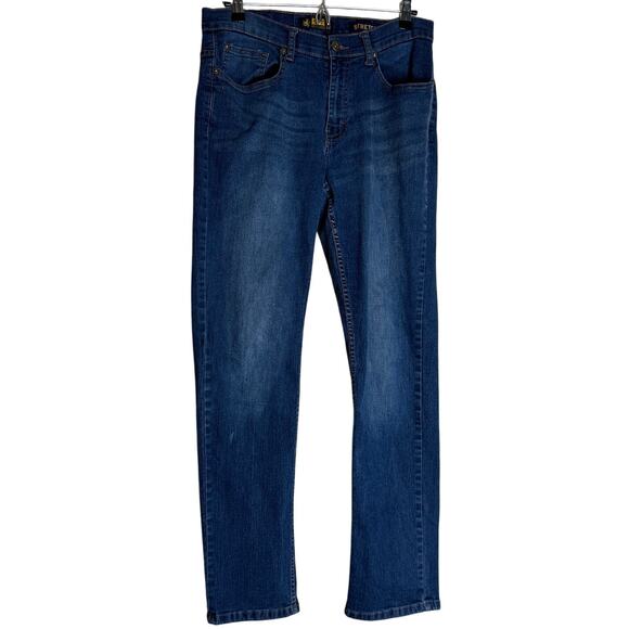 Rugby University Straight Leg Jeans Pants Men 32 x 32 Blue Denim Medium Wash - Picture 1 of 12